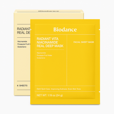BIODANCE Radiant Vita Niacinamide Real Deep - veido kaukė