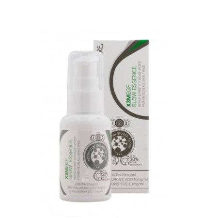 Clinicare EGF EXTRA GLOW Esencija prieš odos senėjimą, antipigmentinis poveikis, 50 ml