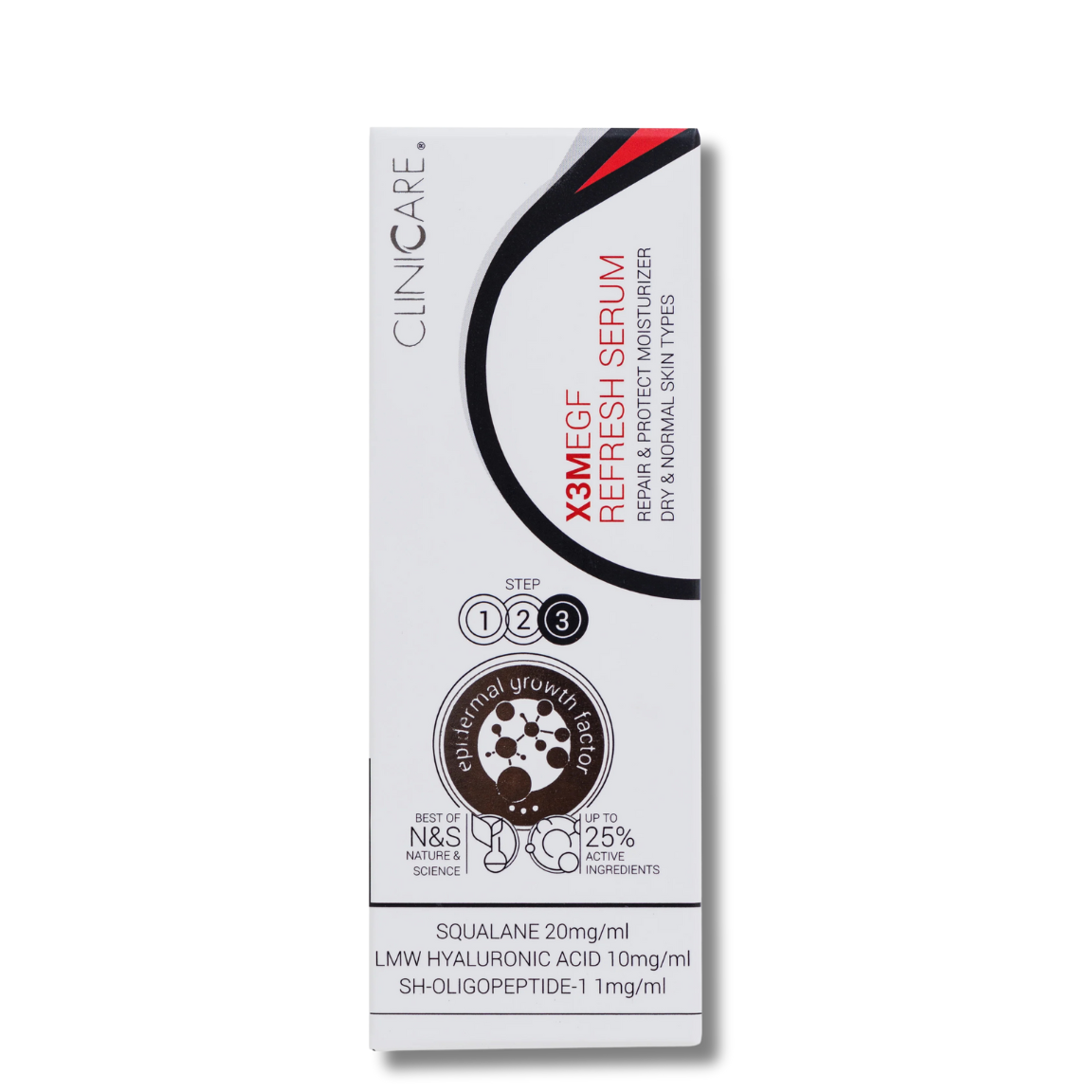 Clinicare EGF EXTRA REFRESH Serumas prieš odos senėjimą, odos atjauninimui, 50 ml