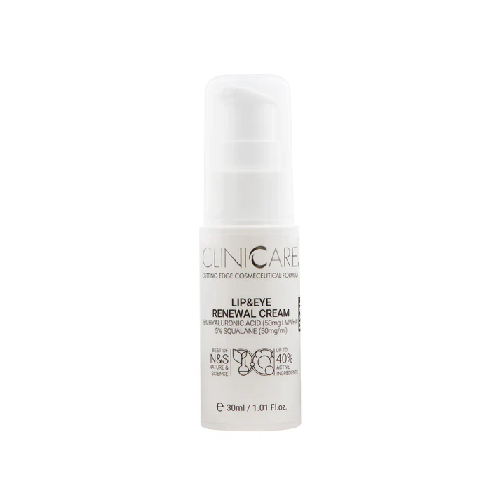 Clinicare Lip & Eye Renewal Cream / Akių ir lūpų atjauninantis kremas, 30 ml