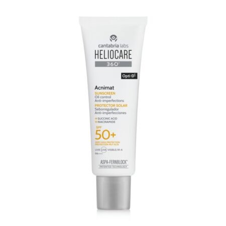 Heliocare 360° Acnimat SPF50+ RIEBIAI IR Į AKNĘ LINKUSIAI ODAI, 50 ML