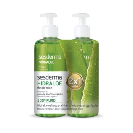 Sesderma Hidraloe aloe gelių rinkinys 2x1. 250ml.