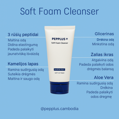 PEPPLUS ŠVELNUS KREMINIS PRAUSIKLIS, 150 ml
