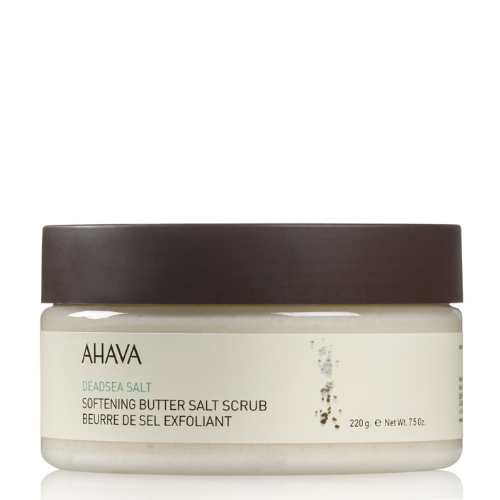 AHAVA Minkštinamasis sviestinis druskos šveitiklis kūnui, 220ml.