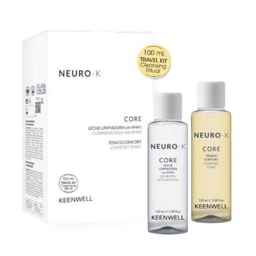 KEENWELL NEURO-K CORE (PRAUSIKLIS 100 ml + TONIKAS 100 ml) KELIONINIS RINKINYS KEENWELL (prausiklis 100ml + tonikas 100ml) kelioninis rinkinys