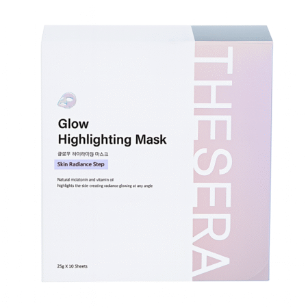 THESERA Glow švytėjimo suteikianti veido kaukė, 10×25 g