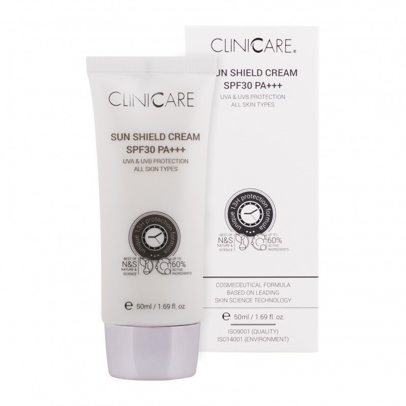 cliniccare-sun-shield-cream-spf30-pa-50-ml Clinicare Sun Shield Cream SPF30, Drėkinamasis kremas nuo saulės, 50 ml