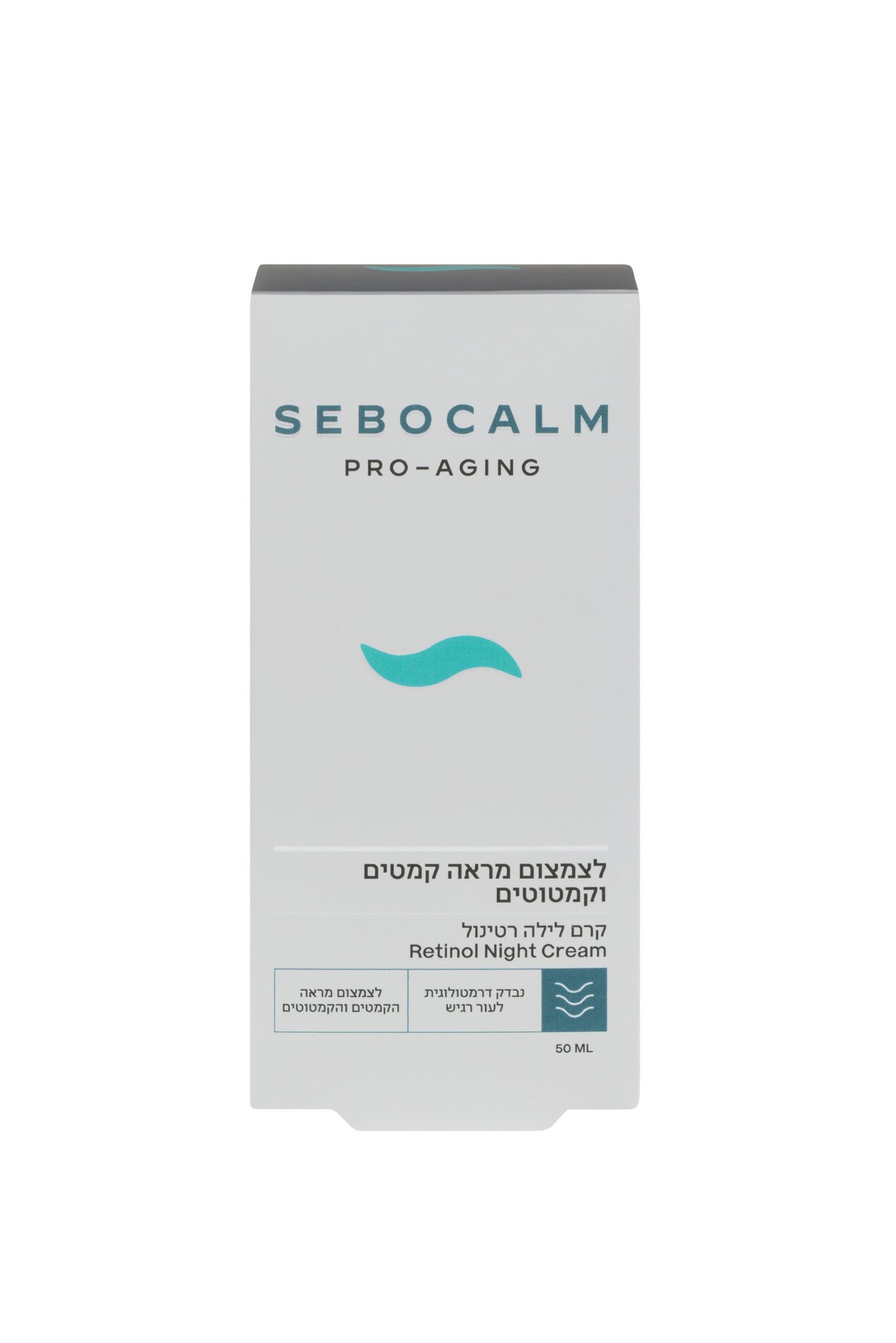 SeboCalm Priešraukšlinis naktinis kremas su retinoliu, 50ml.