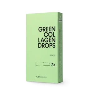 ALEX COSMETIC Green Collagen Drops – stangrinančios kolageno ampulės