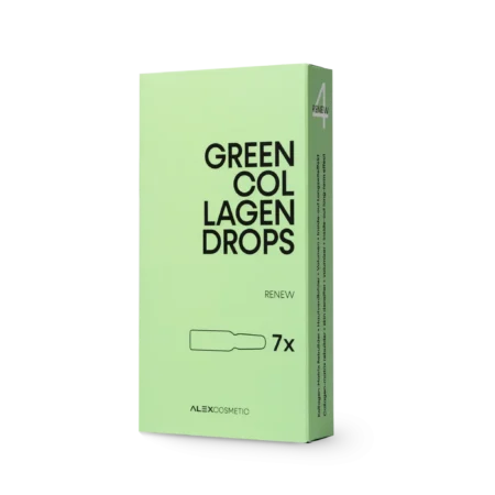 ALEX COSMETIC Green Collagen Drops – stangrinančios kolageno ampulės