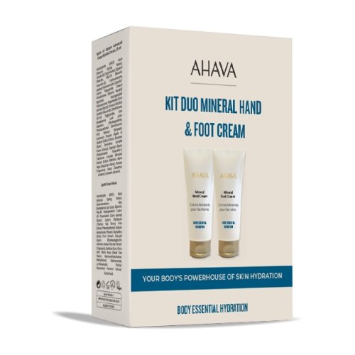 AHAVA rinkinys: mineralinis rankų ir pėdų kremas (2x100ml)