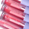 BLONDESISTER „Mini Box Essential“ rinkinys su kosmetine (juodos spalvos tušas 12 ml ir bespalvis lūpų aliejus 2,5 ml)