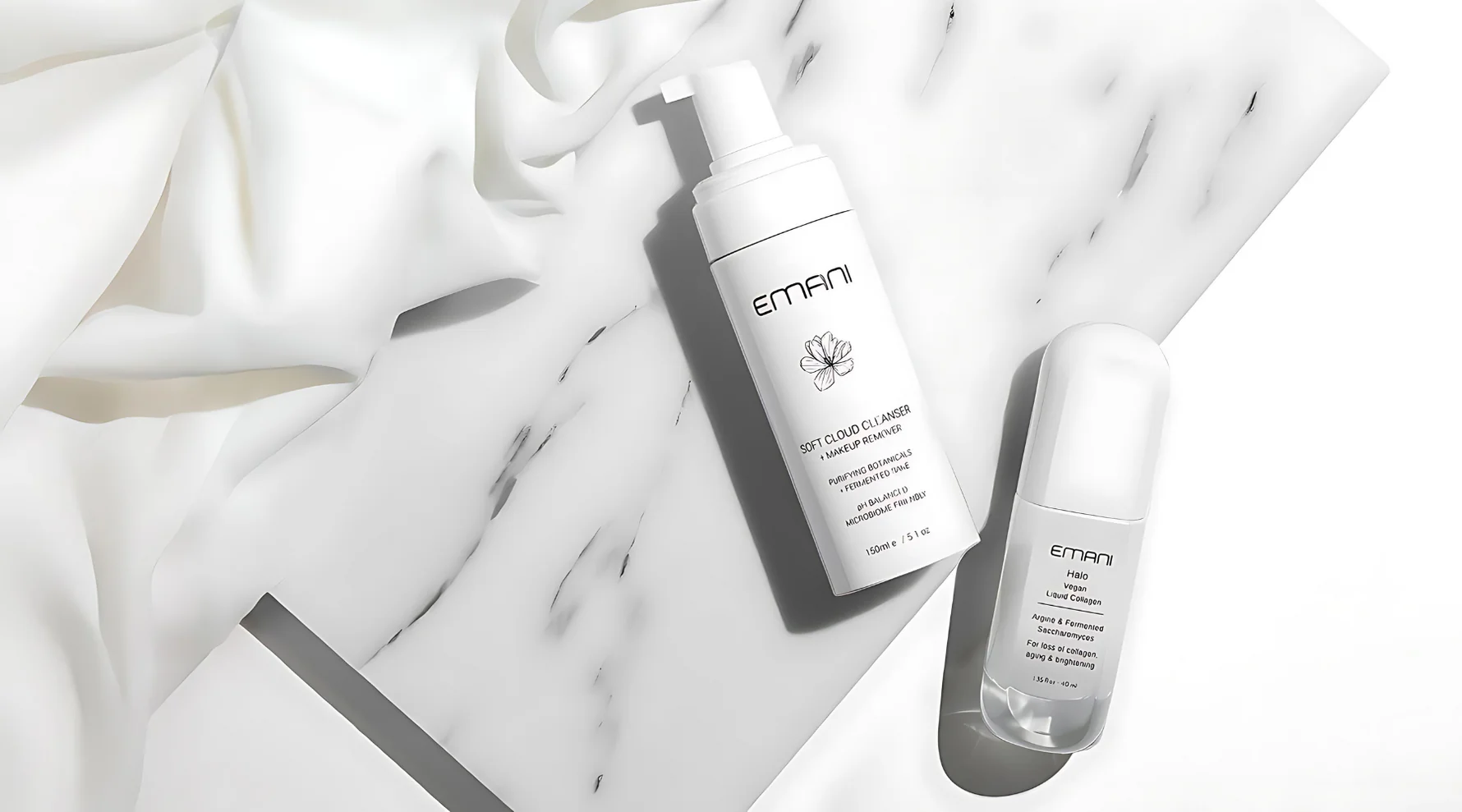 EMANI veido prausiklis Soft Cloud Cleanser + Makeup Remover