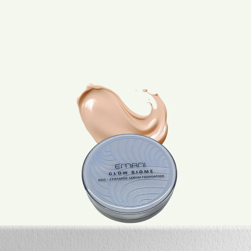 EMANI makiažo pagrindas "Glow Biome NAD+ Serum Foundation", 15 g