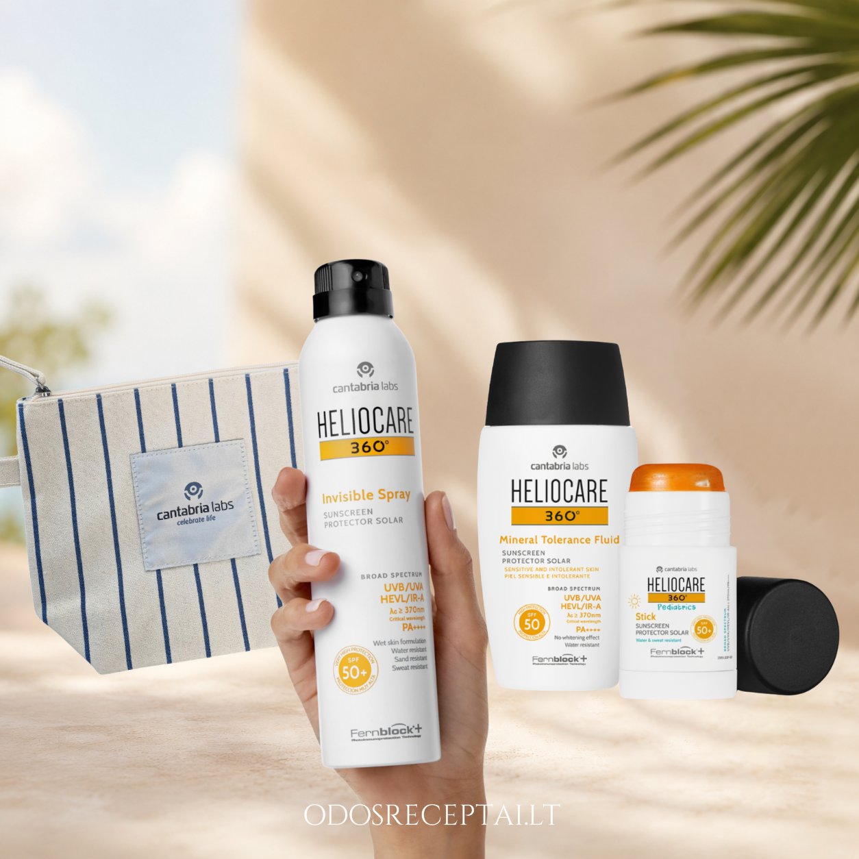 HELIOCARE vasaros SPF rinkinys visai šeimai ir vaikams