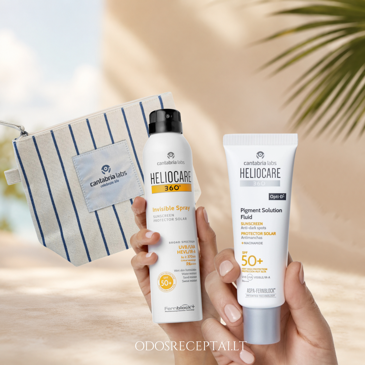 HELIOCARE vasaros rinkinys pigmentuotai odai su SPF