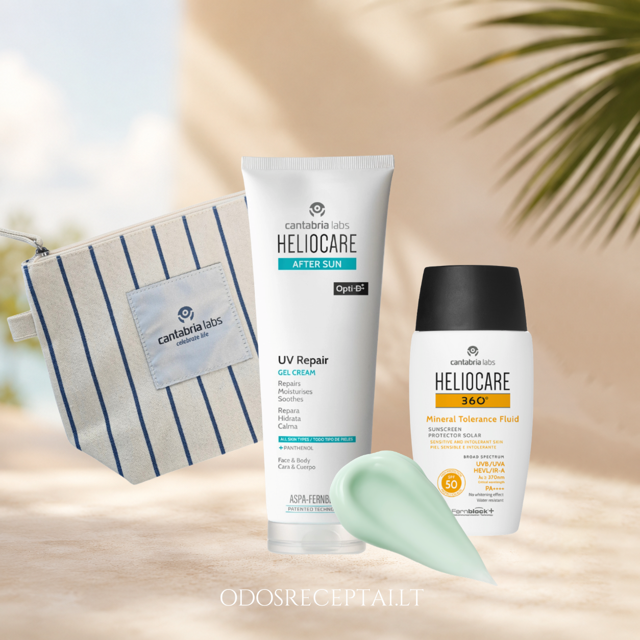 HELIOCARE vasaros SPF rinkinys jautriai ir saulės paveiktai odai
