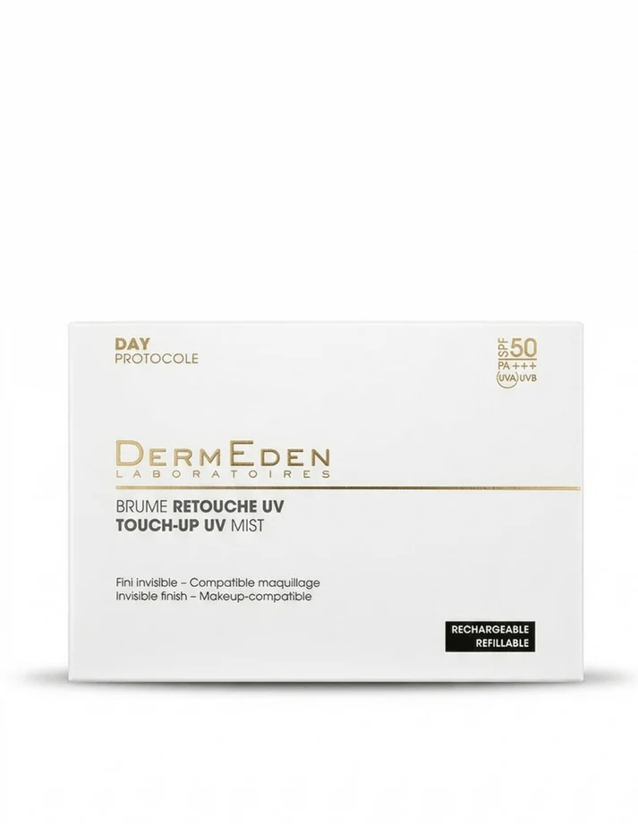 apsaugine-UV-apsaugos-dulksna-pakuote-TOUCH-UP-MIST-SPF50-dermeden DermEden Apsauginė UV dulksna TOUCH UP MIST SPF50