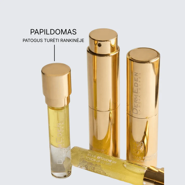 apsaugine-UV-apsaugos-dulksna-papildomas-TOUCH-UP-MIST-SPF50-dermeden DermEden Apsauginė UV dulksna TOUCH UP MIST SPF50