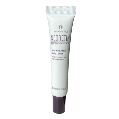 cantabria-labs-neoretin-dc-sensitive-areas-body-lotion-7ml-sample-500×500 NEORETIN DC ŠVIESINANTIS KŪNO LOSJONAS JAUTRIOMS ZONOMS, 7 ML